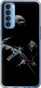 Чехол на Oppo Reno 4 Pro Защитник v3 5226u-2024 (Зеленый)