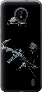 Чехол на Nokia C20 Защитник v3 5226u-2510 (Зеленый)