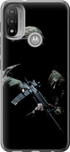 Чехол на Motorola E20 Защитник v3 5226u-2509 (Зеленый)