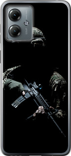 Чехол на Motorola Moto G14 Защитник v3 5226u-3197 (Зеленый)