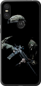 Чехол на Motorola One Защитник v3 5226t-1589 (Зеленый)