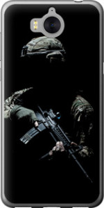 Чехол на Huawei Y5 2017 Защитник v3 5226t-992 (Зеленый)