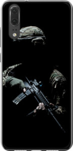 Чехол на Huawei P20 Защитник v3 5226u-1396 (Зеленый)