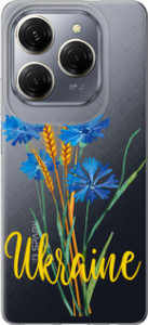 Чехол на Tecno Spark 20 Pro Ukraine v2 5445u-3620 (Жовтий)