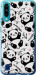 Чехол на ZTE Blade A7 2020 Панды 4318u-2108 (Белый)