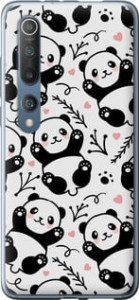 Чехол на Xiaomi Mi 10 Pro Панды 4318t-1870 (Белый)