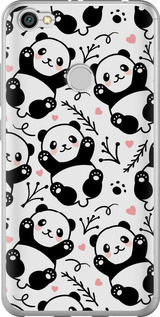 Чехол на Xiaomi Redmi Note 5A Prime Панды 4318t-1063 (Белый)