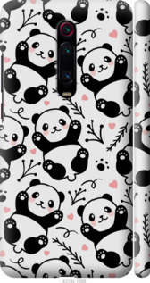 Чехол на Xiaomi Redmi K20 Панды 4318m-1817 (Белый)