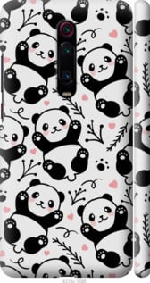 Чохол на Xiaomi Redmi K20 Pro Панди 4318m-1816 (Білий)