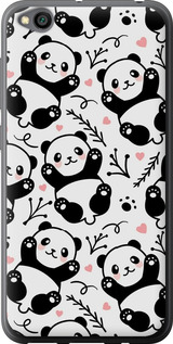Чохол на Xiaomi Redmi Go Панди 4318u-1667 (Білий)