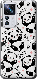 Чехол на Xiaomi 12T Панды 4318u-3332 (Белый)