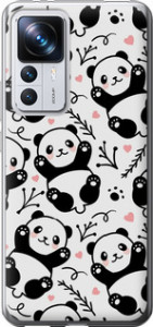 Чехол на Xiaomi 12T Панды 4318u-3332 (Белый) для Xiaomi 12T