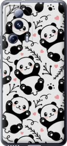 Чехол на Xiaomi Civi 2 Панды 4318u-2917 (Белый)