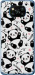 Чехол на Xiaomi Poco X3 Панды 4318u-2073 (Белый)
