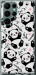 Чехол на Samsung Galaxy S22 Ultra Панды 4318u-2500 (Белый)