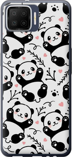 Чехол на Oppo A73 Панды 4318u-1379 (Белый)