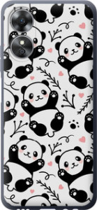 Чехол на Oppo A17 Панды 4318u-2954 (Белый)