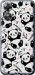 Чехол на Oppo A17 Панды 4318u-2954 (Белый)