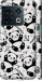 Чехол на OnePlus 10 Pro Панды 4318m-2588 (Белый)