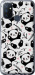 Чехол на OnePlus Nord N100 Панды 4318u-2130 (Белый)