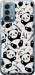Чехол на OnePlus Nord N200 Панды 4318u-2384 (Белый)