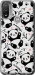 Чехол на Motorola E20 Панды 4318u-2509 (Белый)
