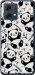 Чехол на Motorola Moto G84 Панды 4318u-3344 (Белый)