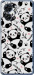 Чехол на Motorola Edge 40 Панды 4318u-3335 (Белый)