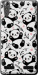 Чехол на Lenovo A6000 Панды 4318u-103 (Белый)