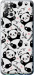 Чехол на Infinix Note 8 Панды 4318u-2710 (Белый)