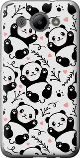 Чехол на Huawei Y3 2017 Панды 4318t-991 (Белый)