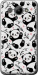 Чехол на Huawei Y3 2017 Панды 4318t-991 (Белый)