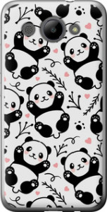Чехол на Huawei Y3 2017 Панды 4318u-991 (Белый) для Huawei Y3 (2017)