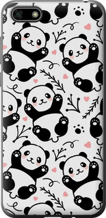 Чохол на Huawei Y5 2018 Панди 4318t-1500 (Білий)