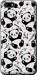Чехол на Huawei Y5 2018 Панды 4318u-1500 (Белый)