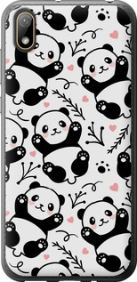 Чохол на Huawei Y5 2019 Панди 4318t-1695 (Білий)