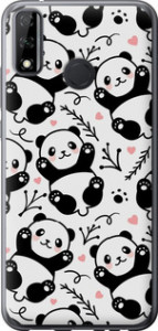 Чохол на Huawei Y8s Панди 4318u-2027 (Білий)
