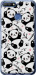 Чехол на Huawei Honor 7C Панды 4318t-1411 (Белый)