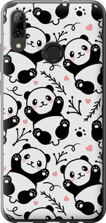 Чохол на Huawei P Smart 2019 Панди 4318t-1634 (Білий)