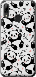 Чохол на Huawei P Smart 2019 Панди 4318t-1634 (Білий)