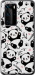 Чохол на Huawei P40 Pro Панди 4318u-1839 (Білий)