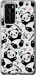 Чехол на Huawei P40 Панди 4318u-1840 (Білий)