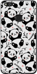 Чехол на Huawei P10 Lite Панды 4318u-896 (Белый)