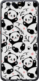 Чехол на Huawei P10 Plus Панды 4318u-963 (Белый)
