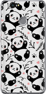 Чехол на Huawei Nova Панды 4318t-439 (Белый)