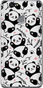 Чехол на Huawei Nova Панды 4318t-439 (Белый)