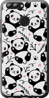 Чехол на Huawei Nova 2 Панды 4318t-1021 (Белый)