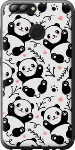 Чехол на Huawei Nova 2 Панды 4318t-1021 (Белый)
