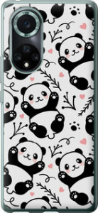 Чохол на Huawei Nova 9 Pro Панди 4318u-2503 (Білий)