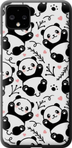 Чехол на Google Pixel 4 XL Панды 4318u-1754 (Белый)